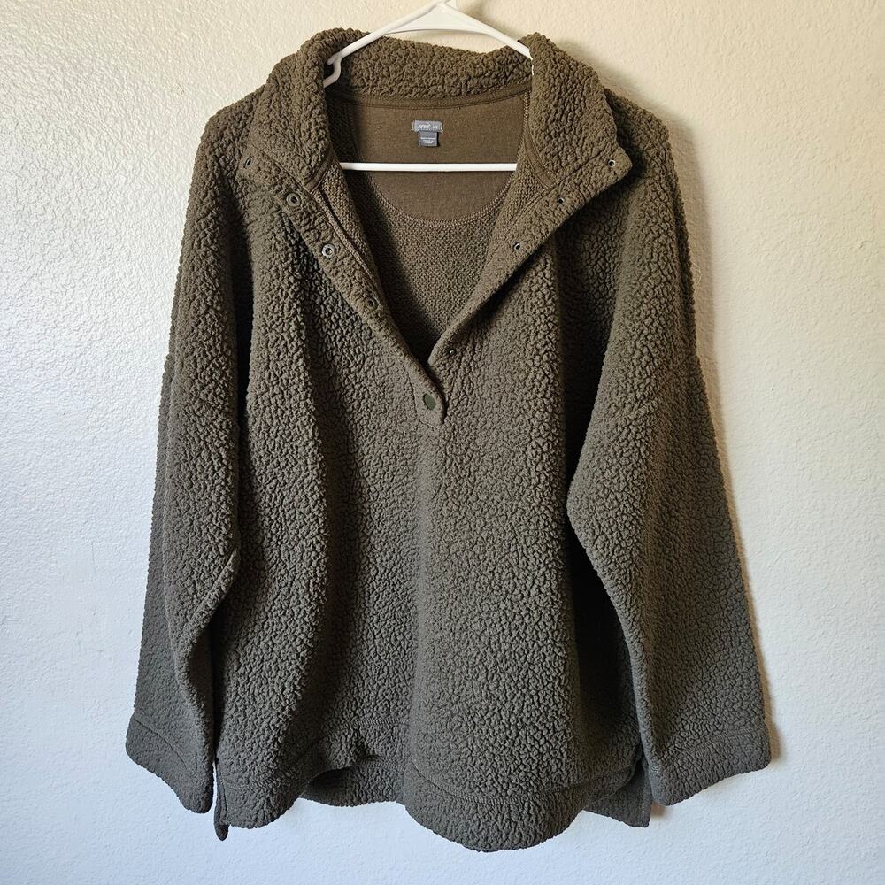 Aerie Fleece Pullover Sweater Large